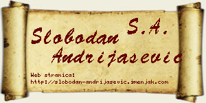 Slobodan Andrijašević vizit kartica